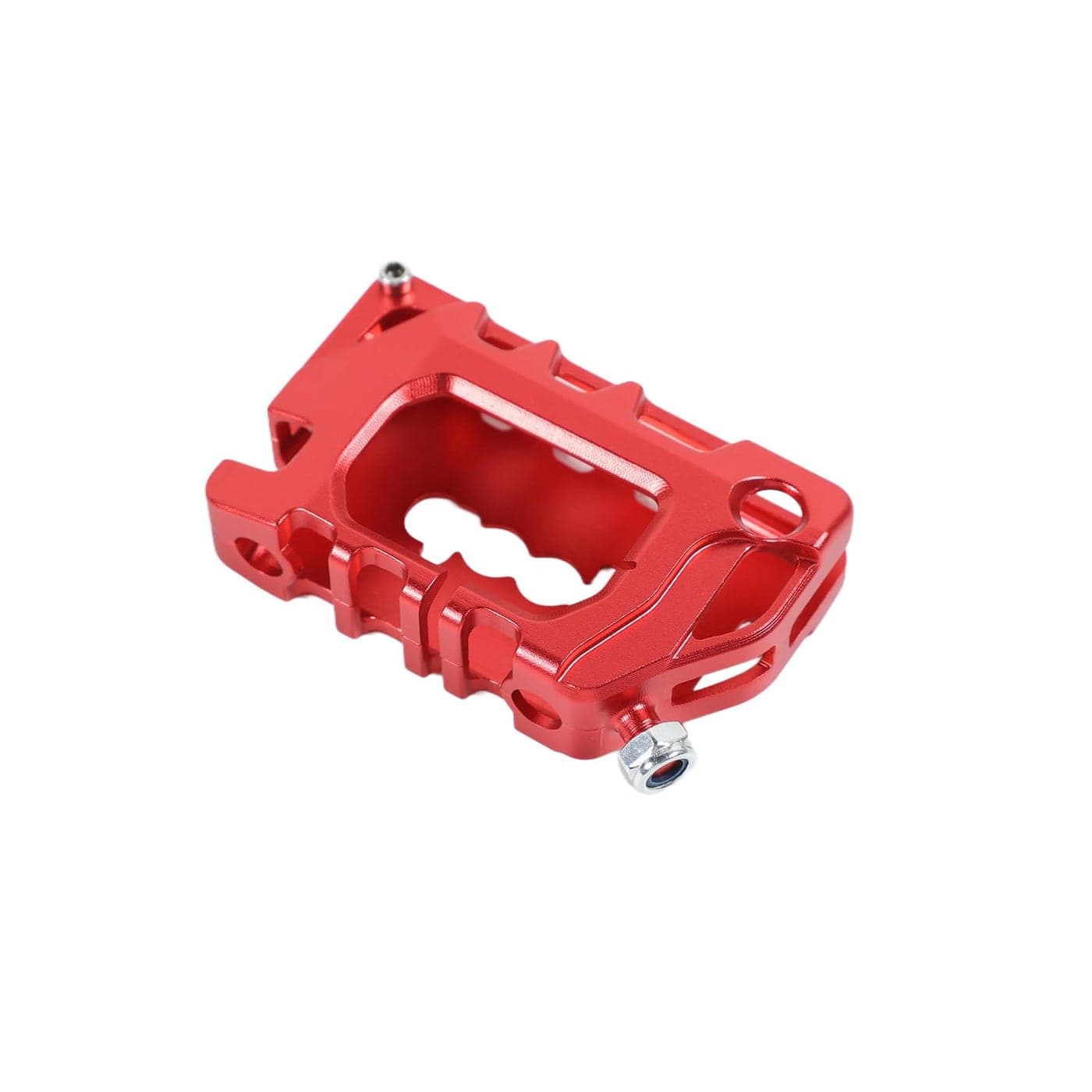 JeCar Key Fob Cover Case Key Holder Shell for Jeep Wrangler JL JLU JT 20182020 Red