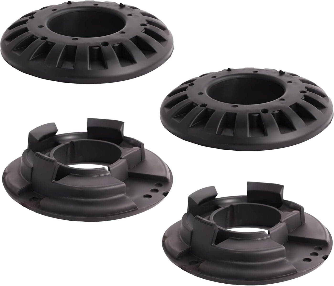4 PCS Rear Upper and Lower Coil Spring Insulator Kit for Jeep Grand Cherokee 1999-2004