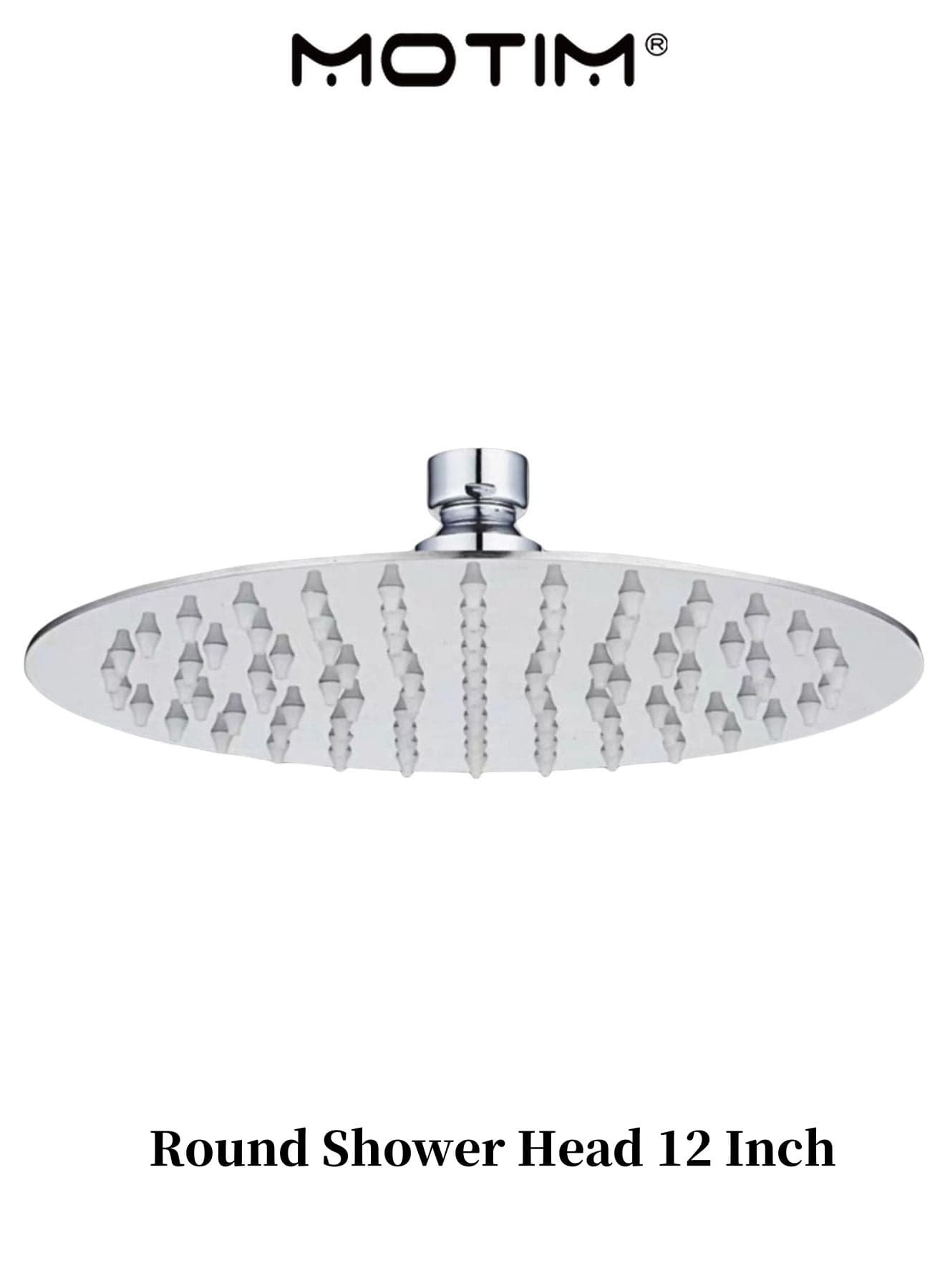 Round Shower Head 12 Inch Large Rainfall Shower Head 304 Stainless Steel High Pressure Overhead Shower top Sprayer Bathroom Hardware