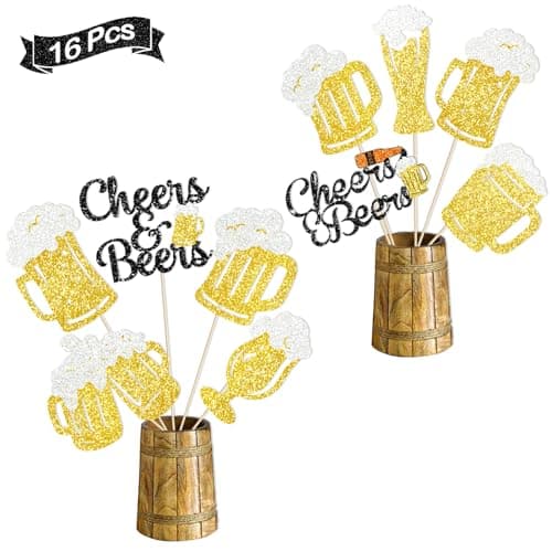 Cheers and Beers Party Decorations Beer Stick Beer Birthday Decorations Beer Party Decorations for Stock the Bar