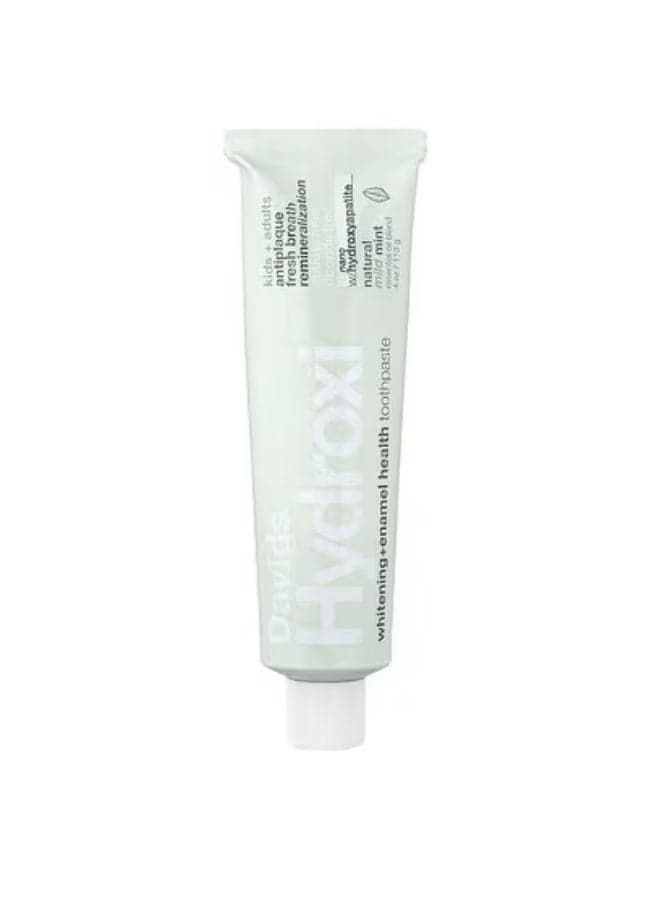 Davids, Hydroxi™, Kids + Adults Whitening + Enamel Health Toothpaste, Natural Mild Mint, 4 oz (113 g)