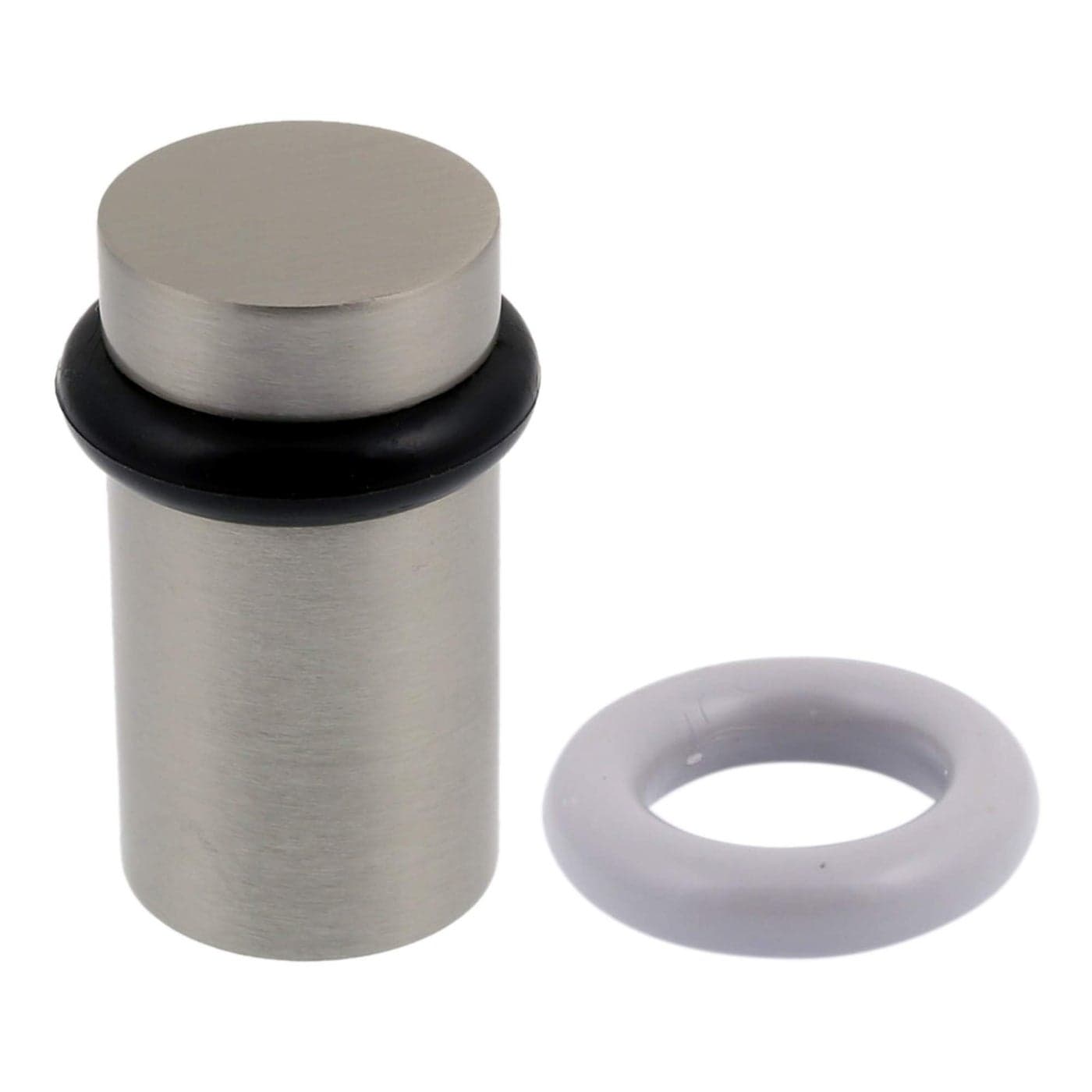IDH by St Simons 13087015 Flat Top Satin Nickel Door Stop Diameter 125 Height 225