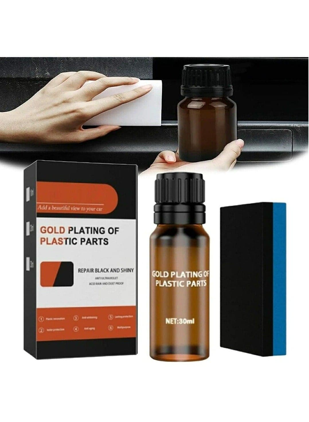 Plastic Parts Reconditioning Agent, Plastic Parts, Car Exterior Restorer, Plastic Automotive Restorer, Multifunctional Car Restoration