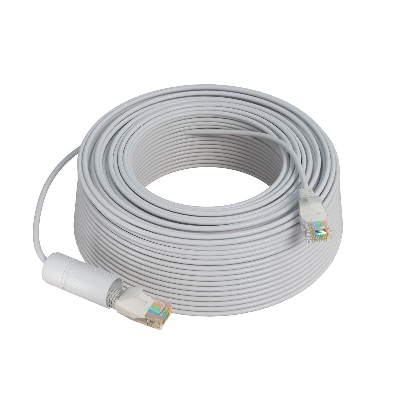 Hiseeu 160Ft Cat5e PoE Ethernet CableNetwork Cable with RJ45 Waterproof ConnectorDifferent Network Cable Joints on Both Sides1GigabitSecCompatible PoE Cameras and NVR SystemRJ45B50