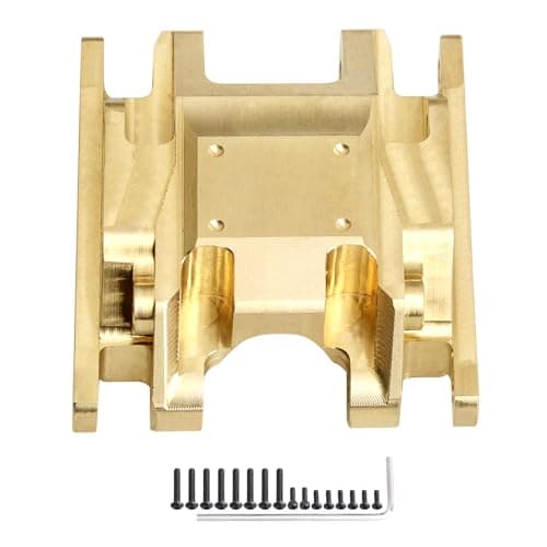 66g CrazyHobby Brass Skid Plate Transmission Mount Heavy Duty for TRX4M K10 High Trail F150 Bronco Defender 118 Crawler Car Upgrades Gold