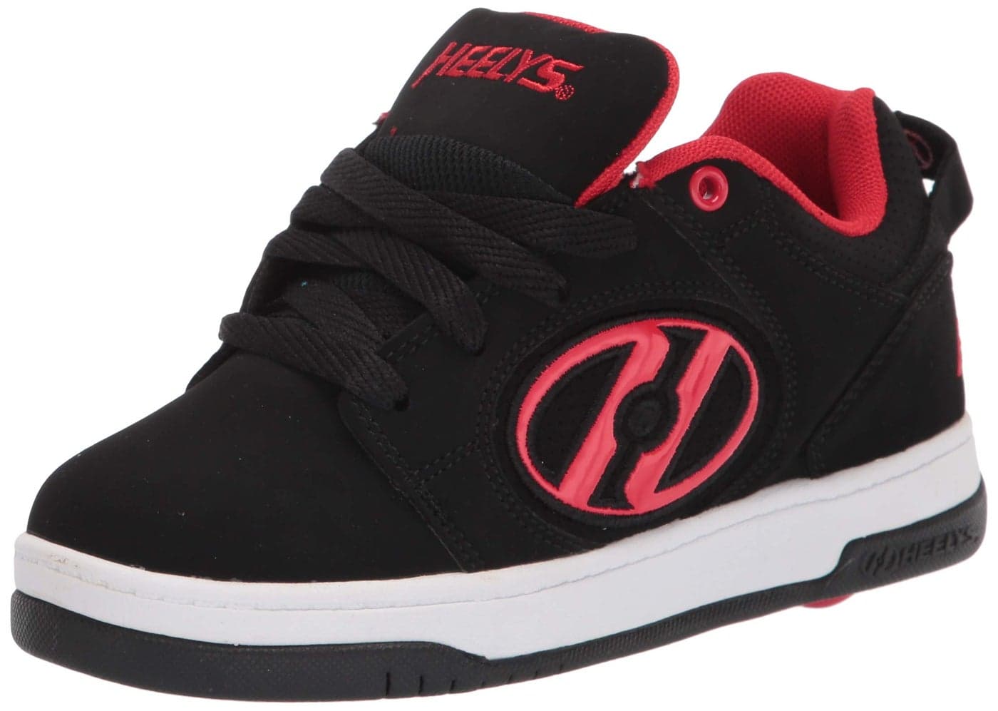 HEELYS girls Voyager Tennis Shoe BlackRed 1 Little Kid US