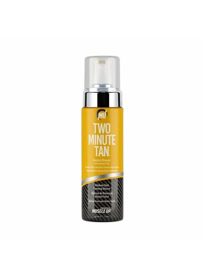 , Two Minute Tan, Sunless Bronzing Mousse, New and Improved Formula, Rich Moisturizers, Streak Free, Dries Quickly, Even Coverage, 7 oz.