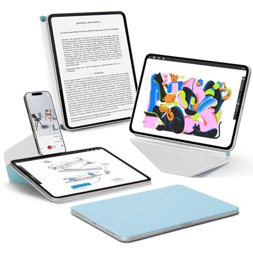 MOFT Dynamic Folio Case for iPad Pro 12.9" (6th 2022 | 5th 2021 | 4th 2020), Slim Magnetic Stand Case with 20+ Viewing Angles, Auto Wake/Sleep, Ultra Thin, Soothing Mist x Misty Cove