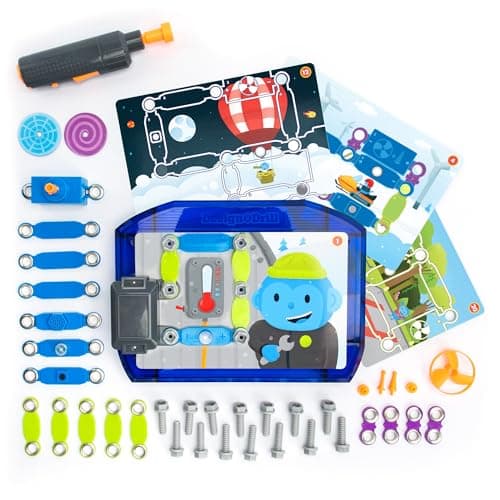 Educational Insights Design Drill Adventure Circuits STEM Toy 63 Pieces Ages 5