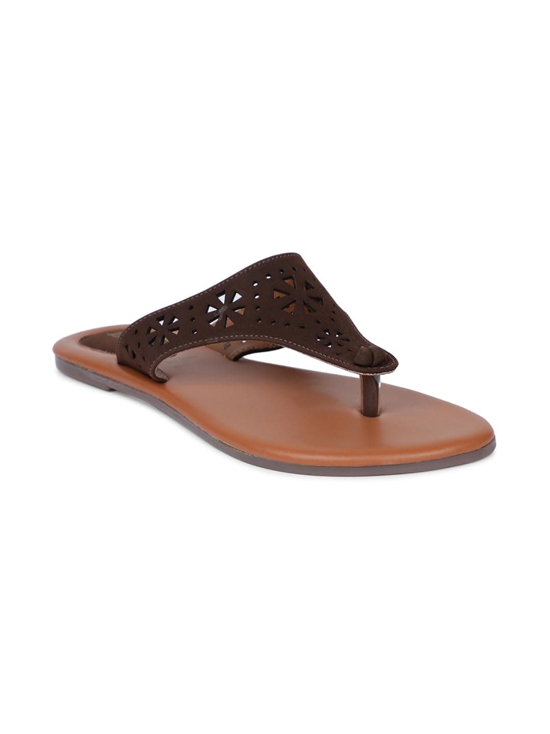 Bata Aditi Th E Women's Brown Thongs - 7 UK (5714578)