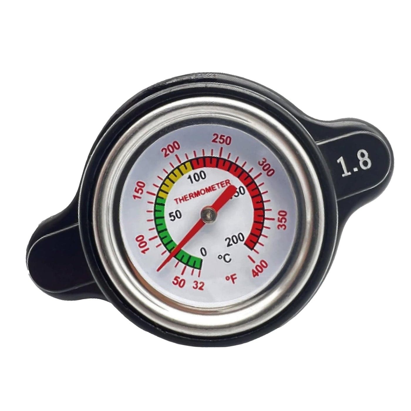 JkorkM High Pressure Radiator Cap Cover Temperature Temp Gauge 18 Bar 256Psi Fit for Honda Kawasaki Suzuki Husqvarna Dirt Bike Yamaha Motorcycle ATV Models High Pressure Radiator Cap