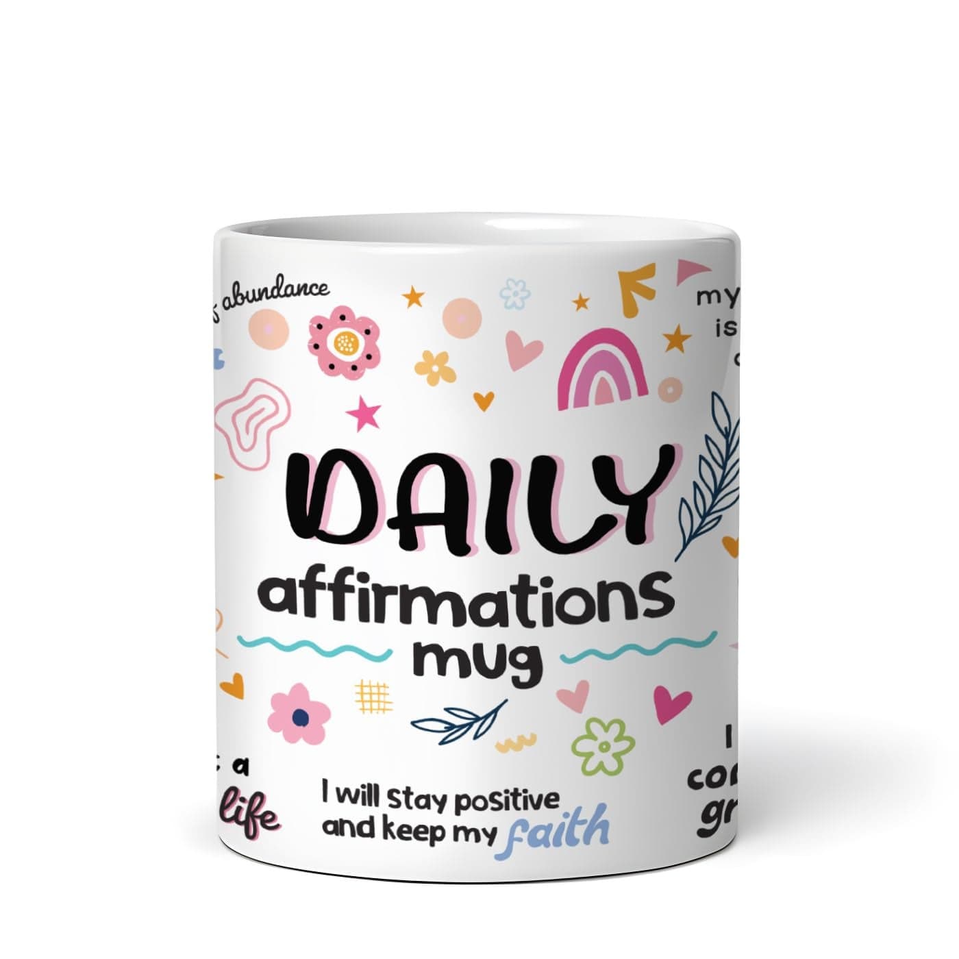 DAYS Daily Affirmation Mug Mug Design with Positive Affirmations Daily Affirmation Motivation Mug Gift for Positivity Encouragement
