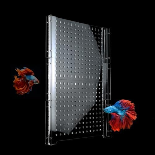 Acrylic Fish Tank Divider,10/15/20/55/75/125Gallon Tank Divider,Adjustment Clear Fish Tank Separator Set with Suction Cups (55 Gallon)