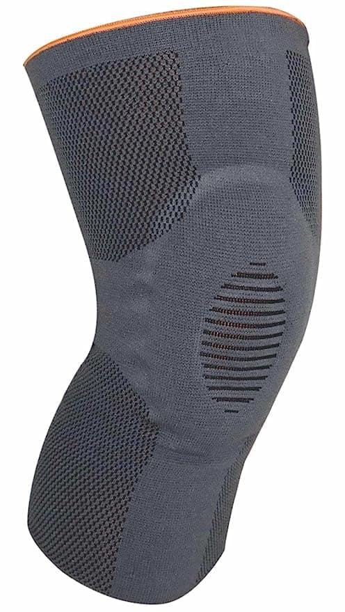 Dyna Genugrip Knee Brace-3D Knitted Knee Cap with Gel Pressure Pad-Grey (Medium)…