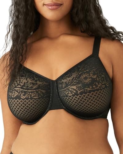 Wacoal Women's Visual Effects Minimizer Bra,Black,36DD