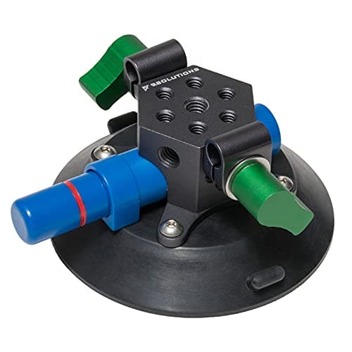 9Solutions Suction Cup Unique Cheese Block 38 Rod Clamps on Any Side 9VB5105 Duty PowerGrip Industrial Suction Plate for car Mount
