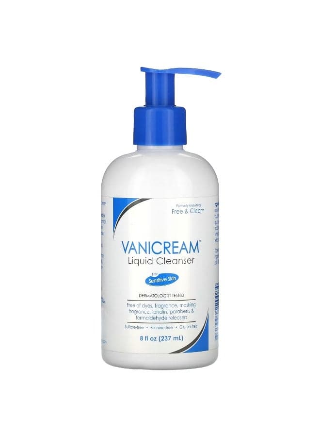 Vanicream, Liquid Cleanser, For Sensitive Skin, Fragrance Free, 8 fl oz (237 ml)