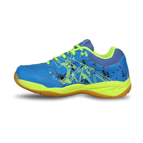 Aivin Breeze Men’s Badminton Shoes (Non-Marking) I Lightweight & Durable Indoor Sports Shoes for Squash, Table Tennis Blue