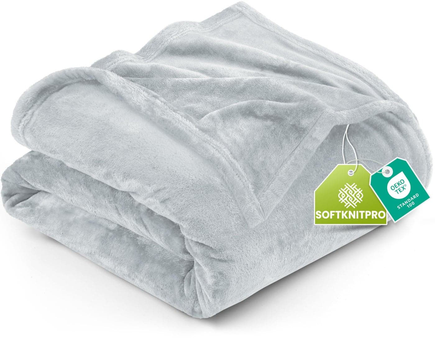 Utopia Bedding Fleece Blanket Twin Size Light Grey (60x80 Inches) Ultra Soft Warm Lightweight Microfiber Breathable Anti-Static Cozy Bed Blanket, All-Season Home Decor Gift for Men & Women