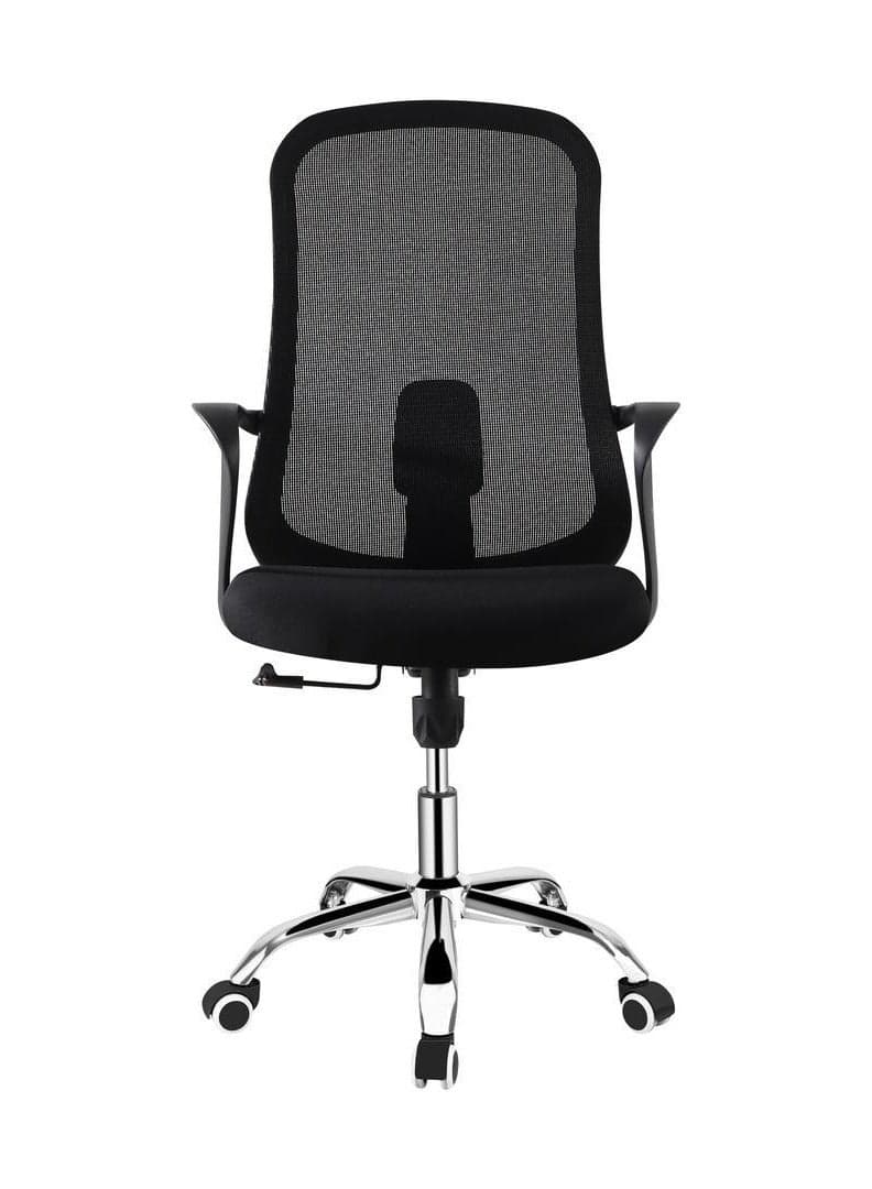 MAF Office Chair Comfort Ergonomic Height Adjustable Desk with Lumbar Support Backrest Mesh with Armrests for Computer Workstation Home Office MAF-7850 BLACK