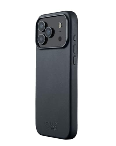 Mujjo Leather Case for iPhone 17 Pro Max MagSafe Compatible Basalt Blue