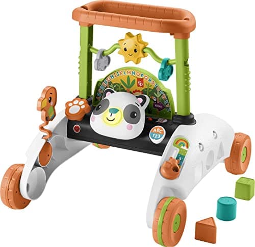 FisherPrice 2Sided Steady Speed Panda Walker Interactive Baby Walking Toy with Activities and Learning Songs Amazon Exclusive