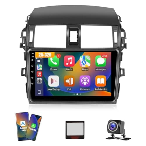 Leadfan Android Car Stereo for Toyota Corolla 2009 2010 2011 2012 2013 (Fit for JBL) Upgrade, 9'' Screen Head Unit with Carplay Android Auto Bluetooth GPS Backup Camera