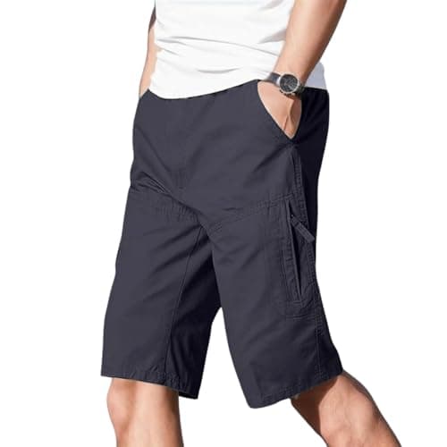 Lymio Men Shorts || Men Shorts Cotton Casual (Shorts-30-Grey-2XL)