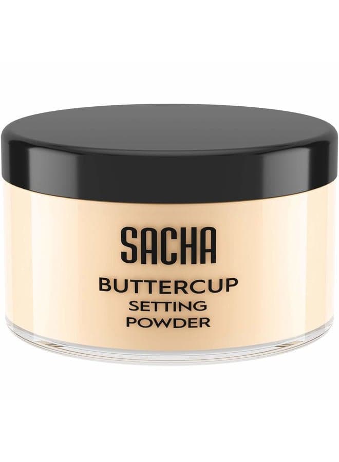 BUTTERCUP LIGHT, flash-friendly face powder for light skin tones. No ashy flashback in bright lighting, selfies & photos. 1.25 oz.