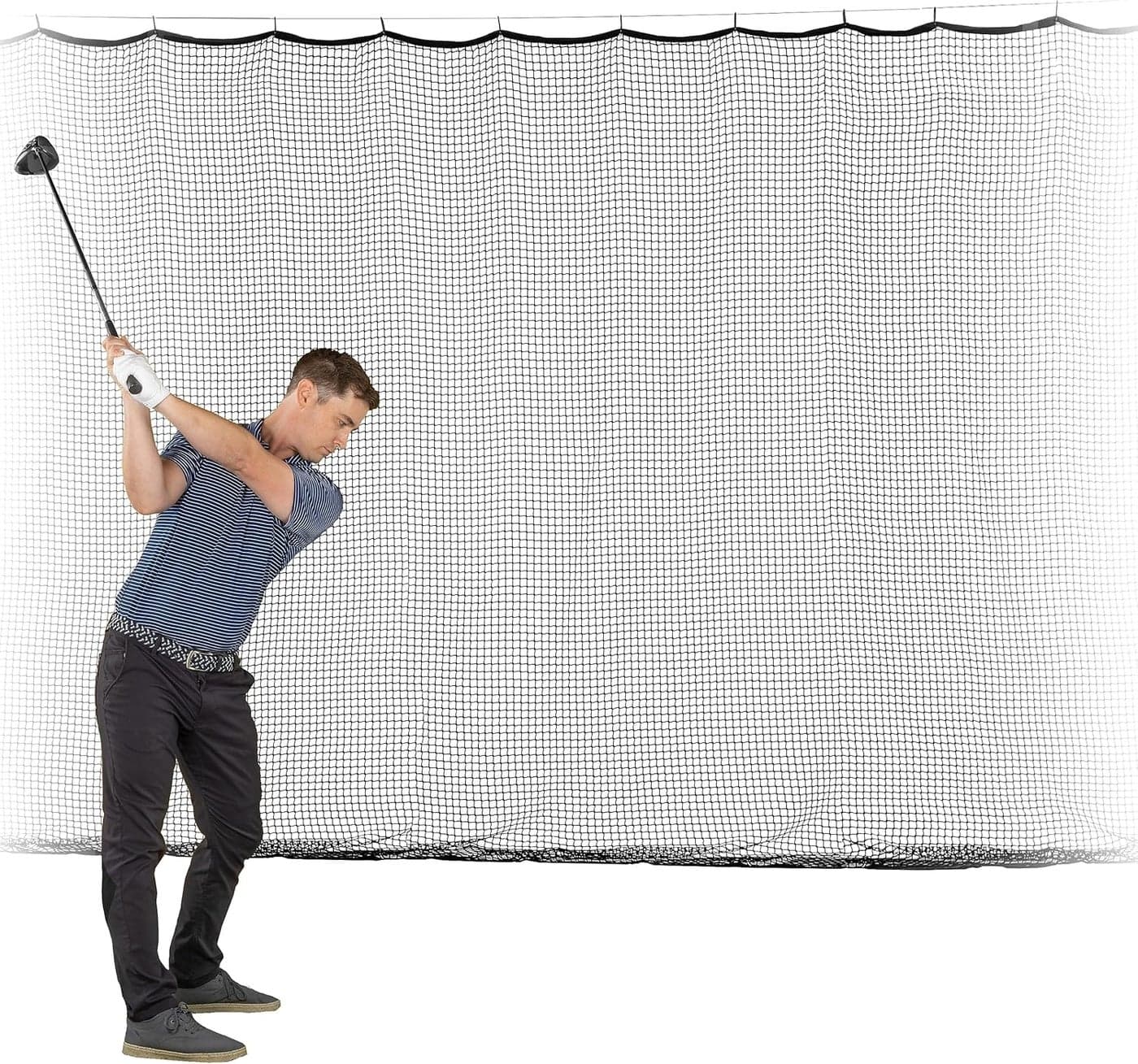 GoSports Sports Netting 10 ft 15ft 20ft Hitting Net for Golf Baseball Hockey Soccer LAX and More