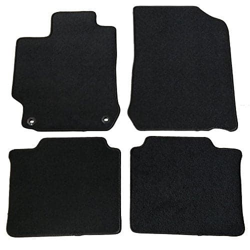 Floor Mats Compatible with 2012-2017 Toyota Camry, Black Nylon Front Rear Flooring Protection Interior Carpets 4PC by IKON MOTORSPORTS, 2013 2014 2015 2016