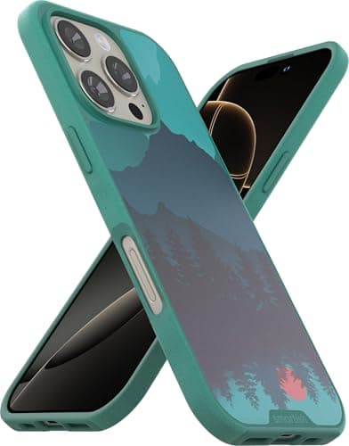 Smartish iPhone 16 Pro Magnetic Case Gripmunk Compatible with MagSafe Lightweight Protective Slim Thin Grip Cover with Microfiber Lining for Apple iPhone 16 Pro Moving Mountains