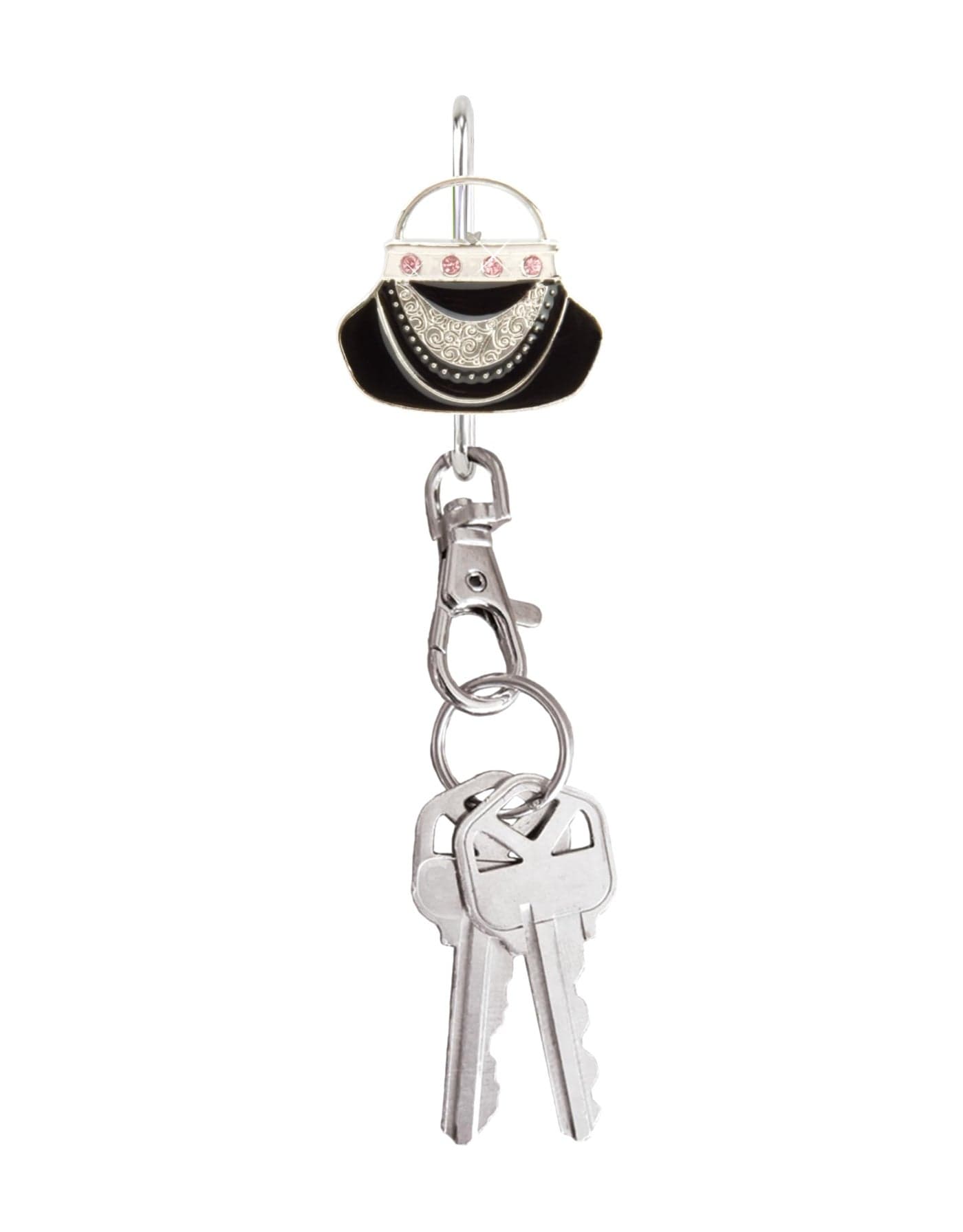 Womens Bag Charm Key Finder Car Keychain Hook Cute Purse Organizer Tote Bag Accessories Gifts for Mom Elegant Purse