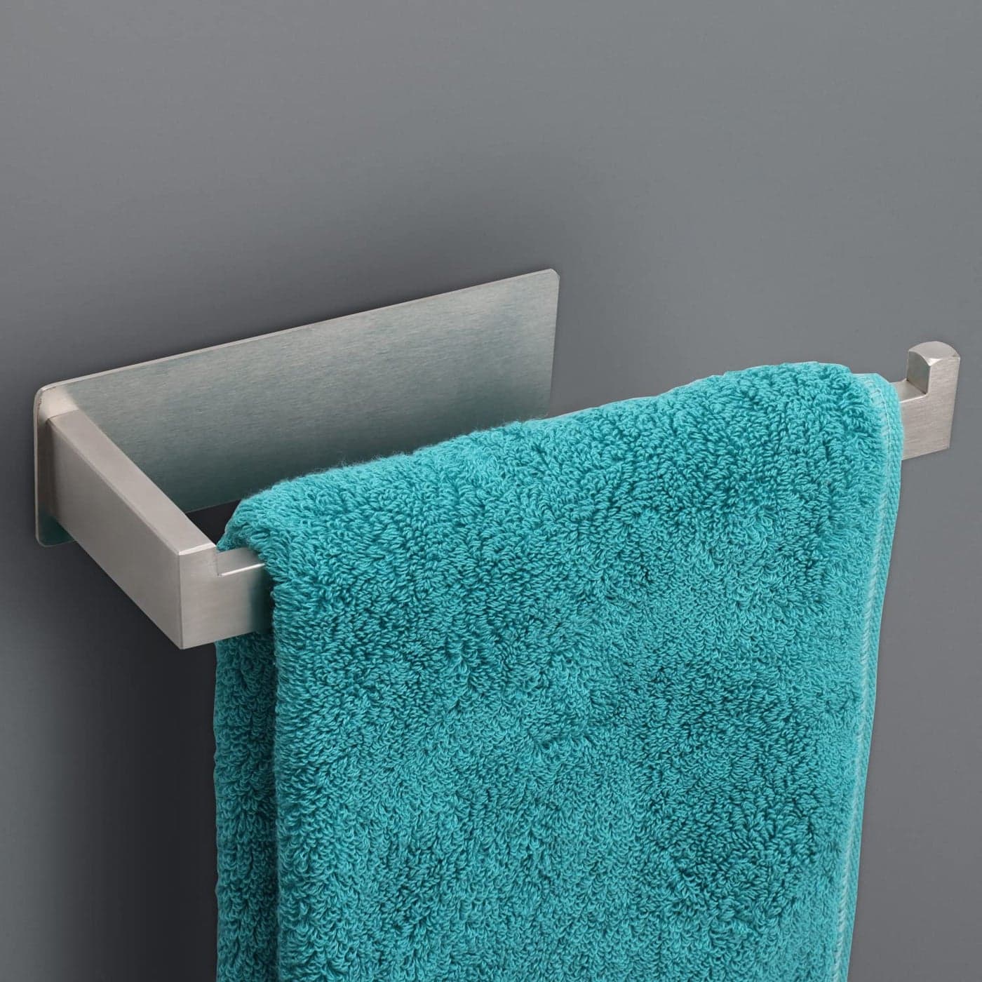 Vanloory Hand Towel Holder Strong Self Adhesive Hand Towel Ring Thicken SUS304 Stainless Steel Hand Towel BarRack No Drilling Modern Hand Towel Hanger Brushed Nickel 9 in