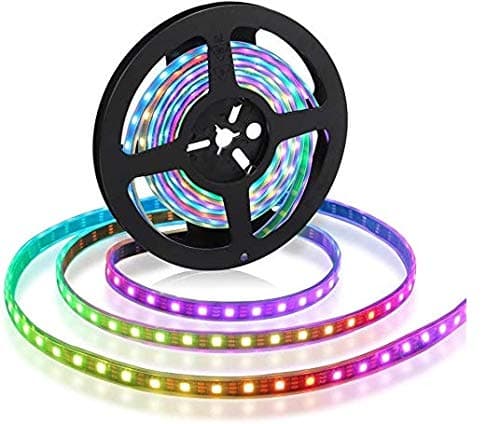 Protium PC Dream Color WS2812B 5V IP67 Waterproof 60 LEDm Pixel Light Strip Kit with Controller and Supply 5m Kit ICRGB28126