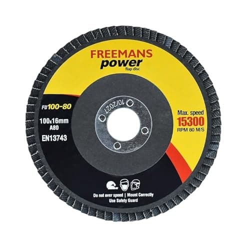 FREEMANS Flap Discs 100-80 gritt A80 (Set of 20pcs)…