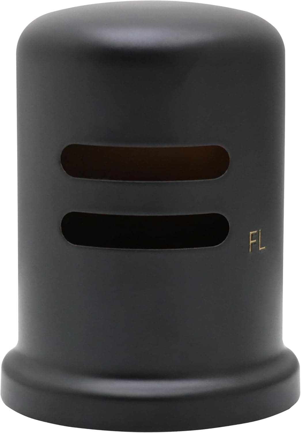 Westbrass D201-1-62 1-5/8" cap diameter 2-1/4 cap height Solid Brass Air Gap Cap Only, Skirted, 1-Pack, Matte Black