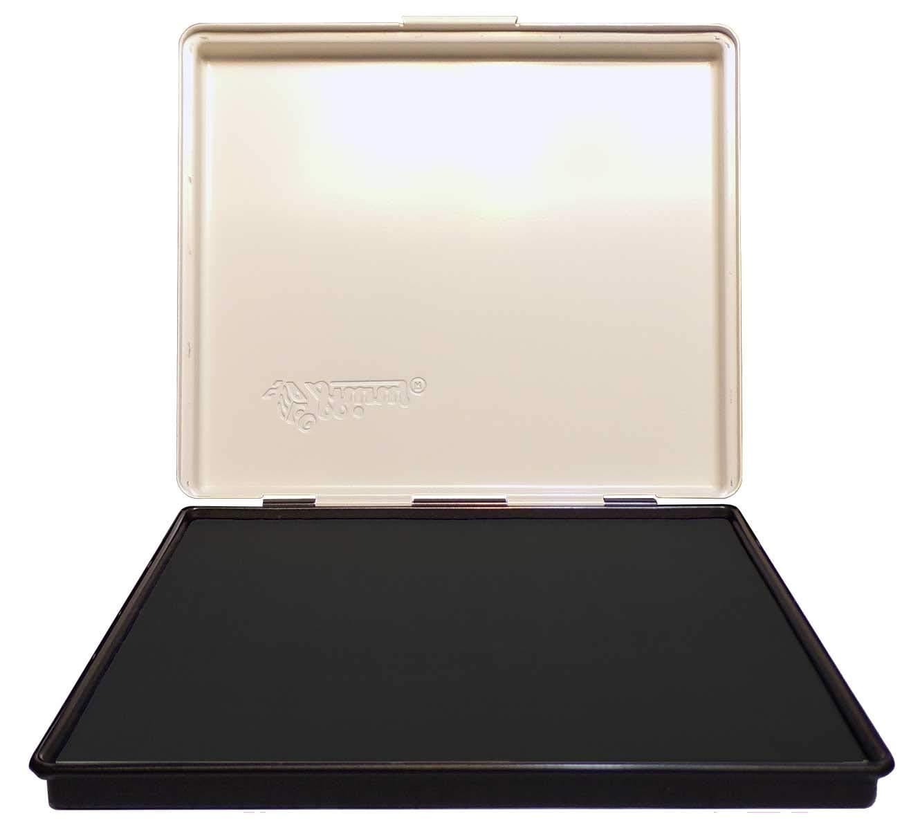 Uimprint Extra Large 7 x 8 Industrial Rubber Stamp Ink Pad Black