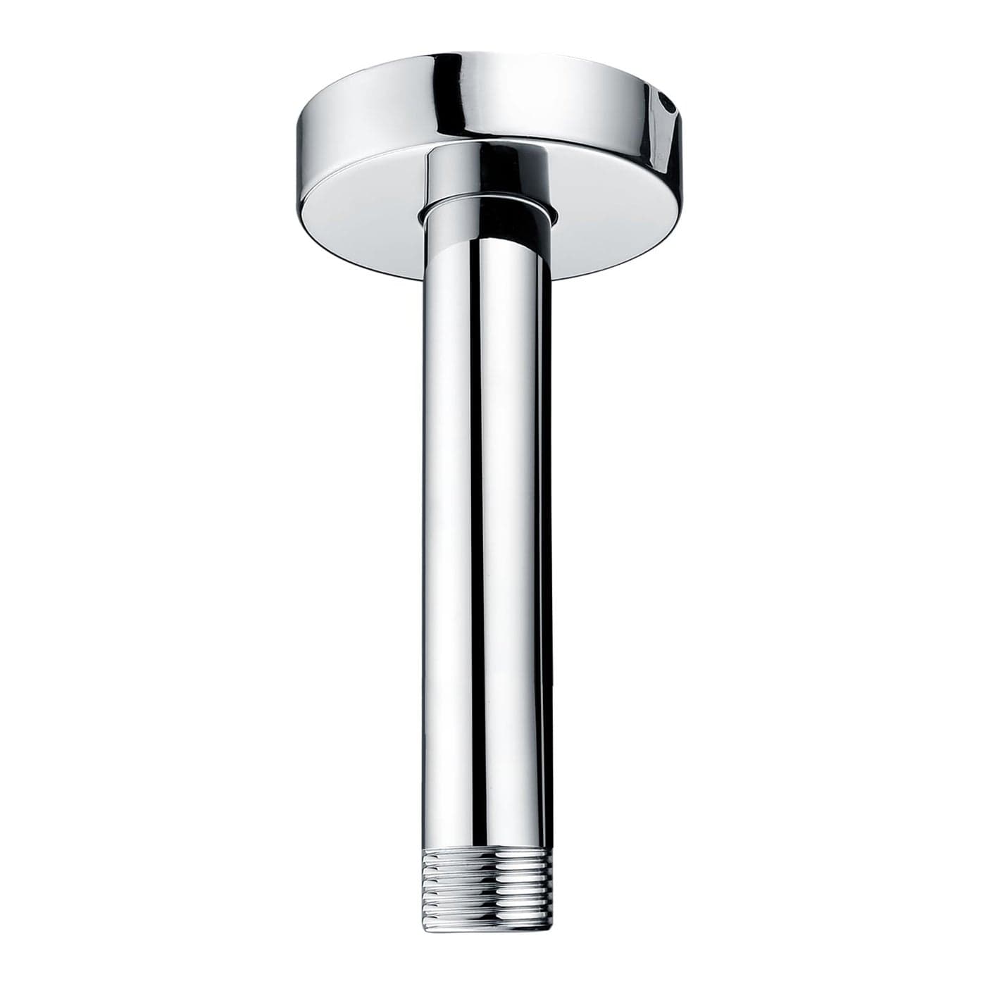 Purelux Ceiling Mount Shower Arm 6 Inches Water Outlet PJ0611 Made of Stainless Steel Straight Shower Arm with Gasket Flange Chrome Finish