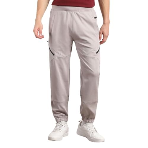 Nobero Men Wanderer - Travel Joggers(1M-BWJG-R0137-STG5_Steel Grey_XL)