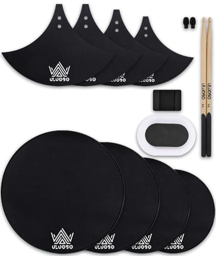 Drum Mute Pads, Drum Silencer Pads Set 12 Pieces with Drum Dampening Pads and Cymbal Mufflers Pads