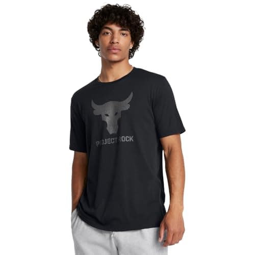 Under Armour Men's Project Rock Payoff Graphic Short Sleeve T Shirt, (002) Black / / Castlerock, 3X-Large