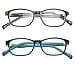 ALWAYSUV 2 Pack Boys Girls Blue Light Blocking Glasses Square Eyeglasses Anti Blue Ray Computer Game Glasses for Kids