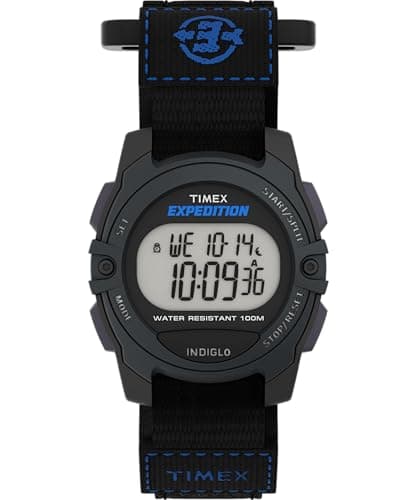Timex Unisex TW4B02400 Expedition Mid-Size Digital CAT Black Fast Wrap Strap Watch