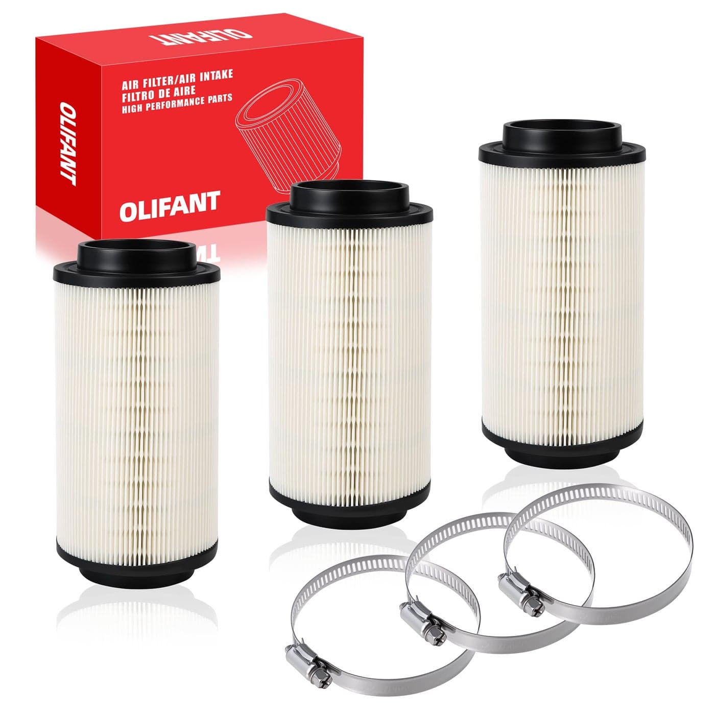 3Pcs Air Filter For Polaris Sportsman 500 570 850 335 400 450 550 600 700 800 1000 XPScrambler 500 850 1000 XP Magnum Trail Blazer Boss Diesel Air intake 7080595 7082101