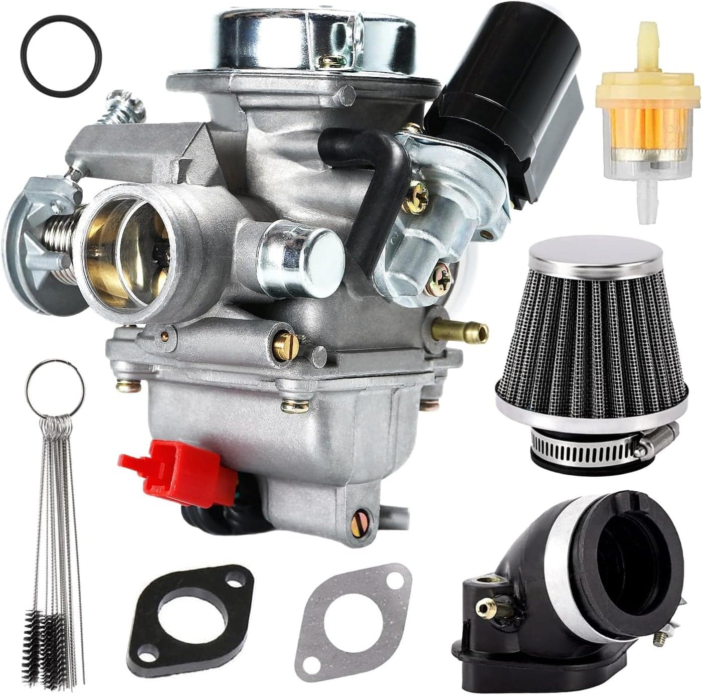 YDO Carburetor for GY6 125cc 150cc 4 Stroke Engines with Intake Manifold