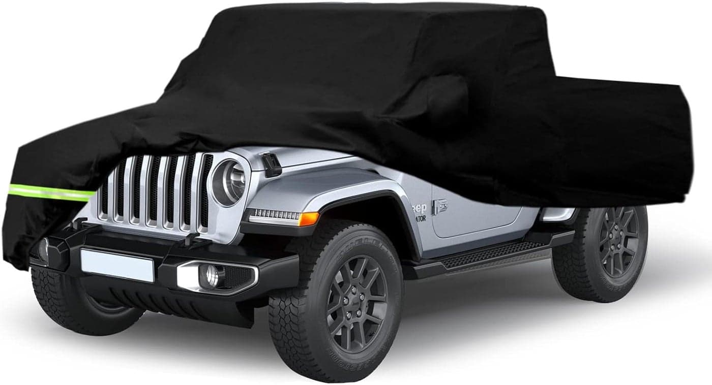 YIXIN Waterproof Car Cover for Jeep Gladiator 2020-2024 - Custom Fit, 100% Waterproof, Windproof with Double Door Zipper
