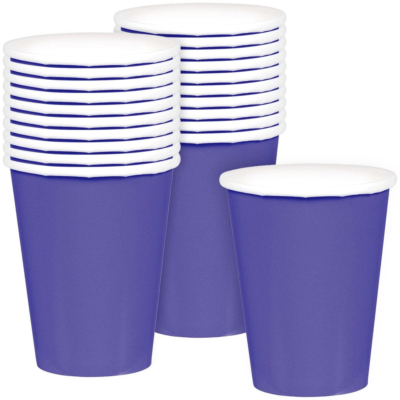 Vibrant New Purple Paper Cups Pack of 20 9 oz Perfect for Parties Gatherings Picnics Home Use