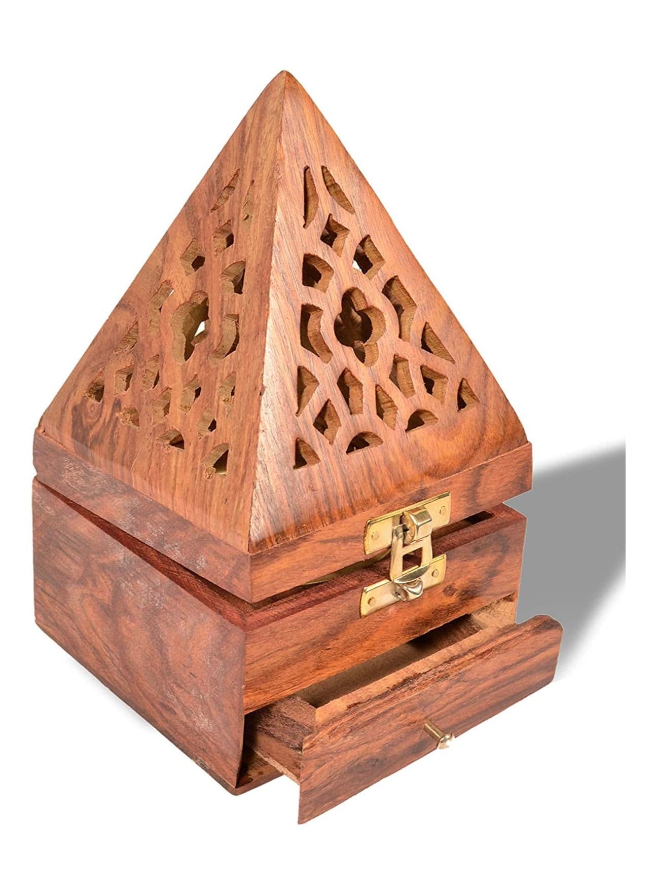 Wooden Pyramid Style Incense Burner
