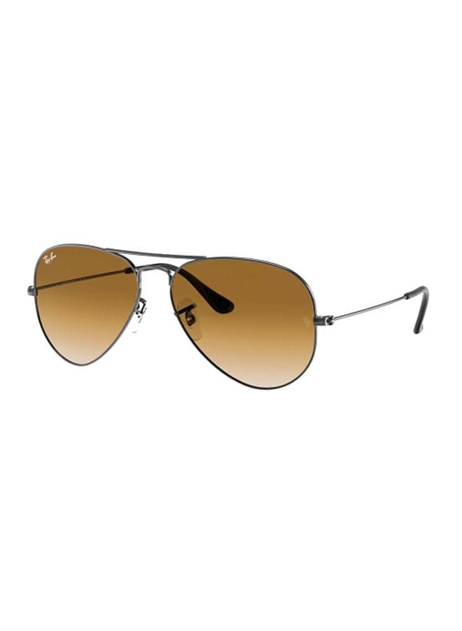 Unisex Unisex UV Protection Aviator Shape Metal Sunglasses RB3025 002/51 58-14 - Lens Size: 58 Mm - Polished Black